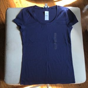 Loft M scoop neck navy tee